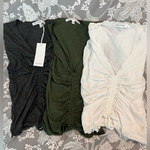 Lot Antistsr T shirts. White, green & grey. New with & without tags